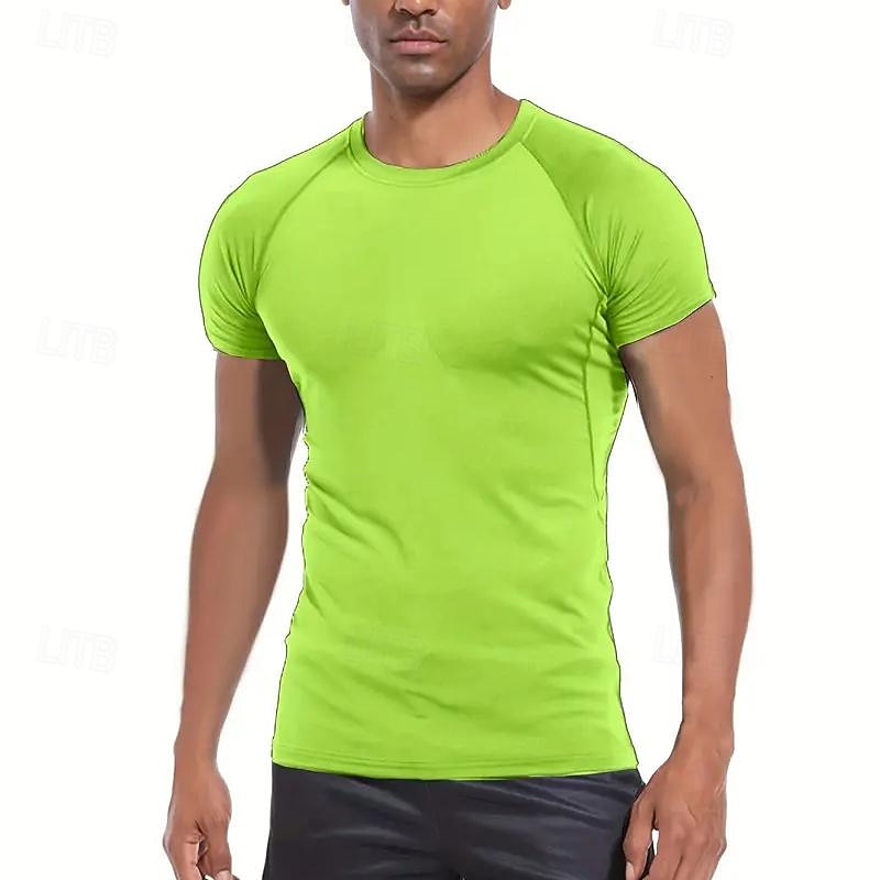 Муж. Компрессионная футболка Спортивная рубашка Фитнес-рубашка С короткими рукавами Футболка Футболка Повседневные Одежда для спорта и отдыха Пауки Быстровысыхающий Мягкий Дышащий 2025 - $15.49 –P12