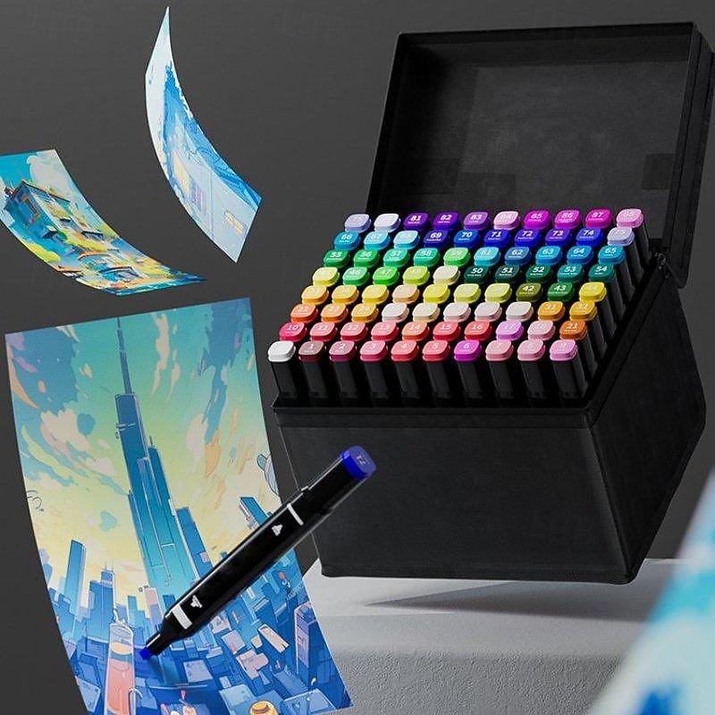100/120/168 Colors Markers Dual Tips Permanent Art Markers Pen Highlighter Pen Sketch Markers for Painting Sketching Back to School 2025 - $37.99 –P1