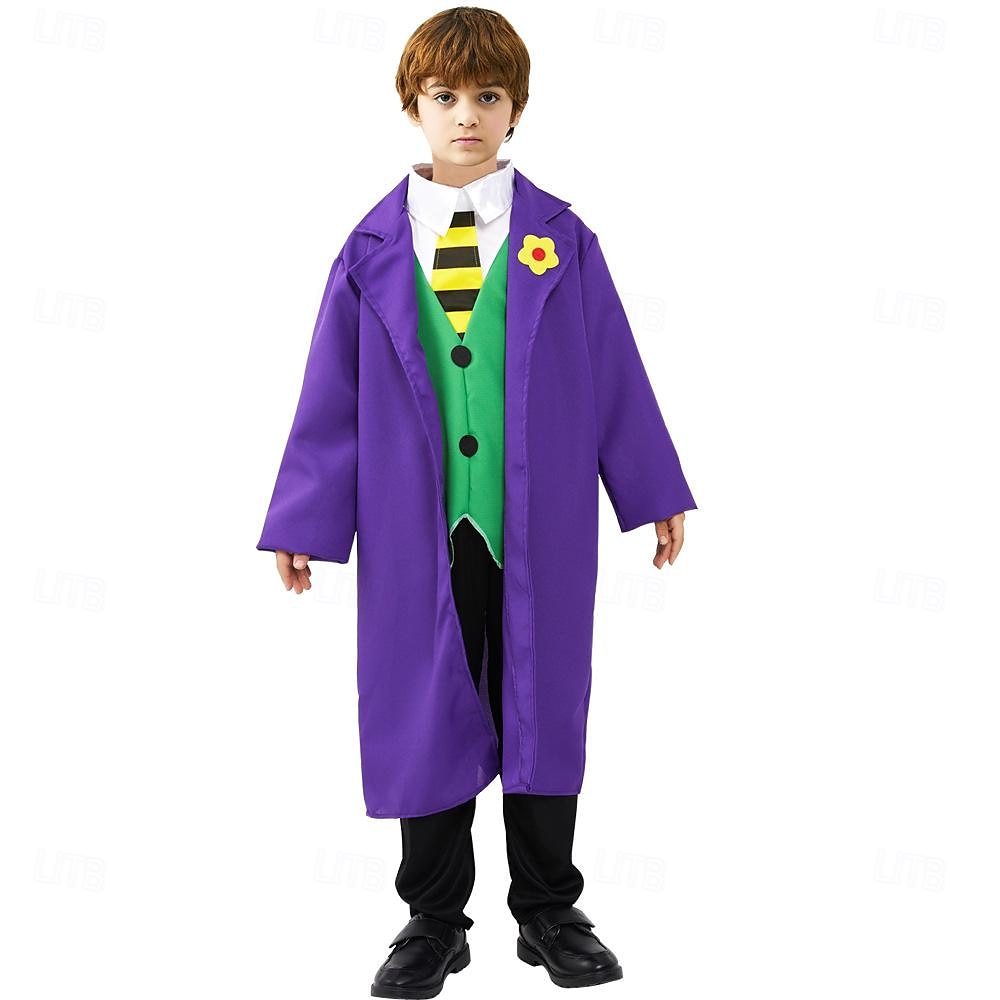 Žolík Klaun předvečer Všech svatých Kabát Kalhoty Kamizelka Joker: Folie à Deux cosplay Dětské Chlapecké Karneval Plesová maškaráda Večírek Jednoduché Halloweenské kostýmy Oblékněte se 2025 - $44.99 –P3