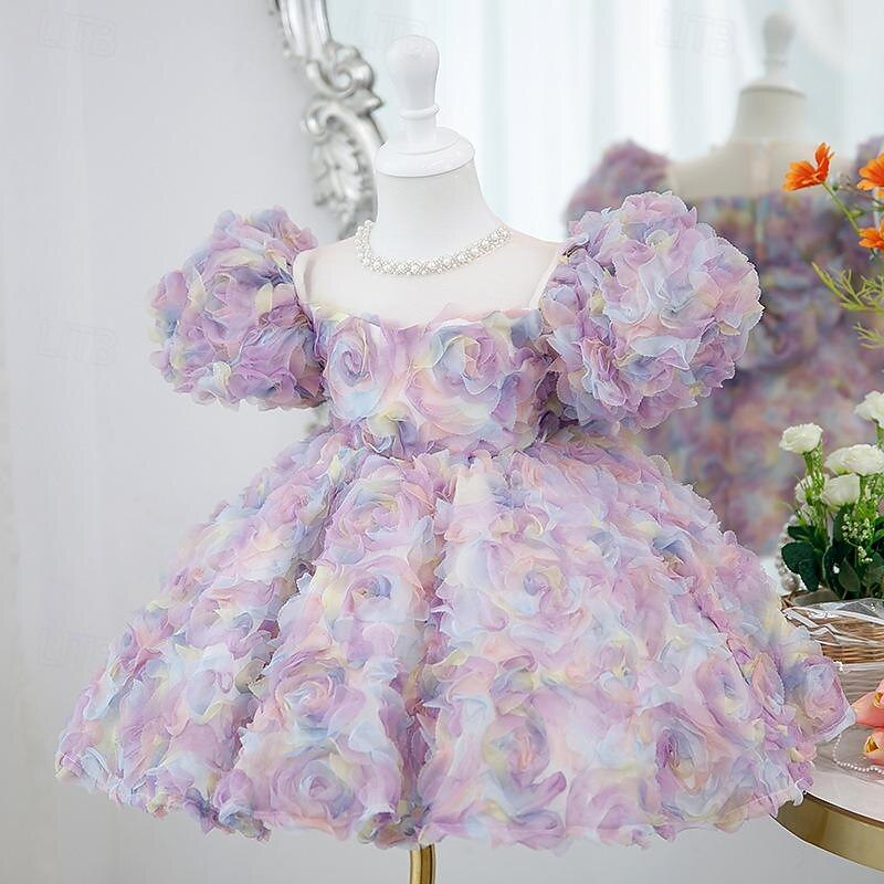 Toddler Girls' Party Dress Sequin Sleeveless Performance Mesh Cute Princess Polyester Above Knee Sheath Dress Tulle Dress Summer Spring Fall 3-7 Years Pink Mint Green Purple 2025 - $78.99 –P4