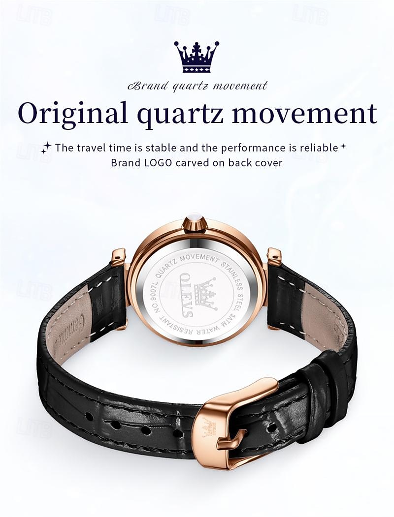 New Olevs Olevs Brand Fashion Trend Mother's Day Gift for Women'S Watches Simple Leisure Waterproof Versatile Mother's Day Gift for Women'S Sports Quartz Watch 2026 - $37.99 –P9
