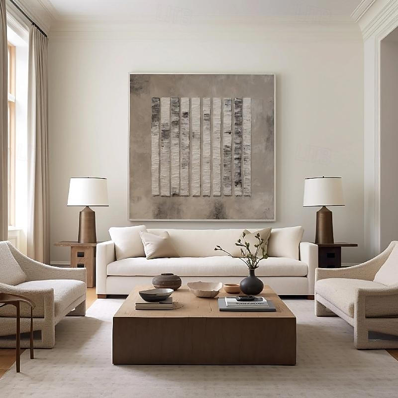 abstraktes Ölgemälde handgemalt beige braun und grün Malerei handgemachte braun Wabi Sabi Kunstwerk Ölgemälde handgemalt strukturierte Ölgemälde beige Ölgemälde abstrakte Leinwand Kunst modernes Dekor 2025 - $193.99 –P1