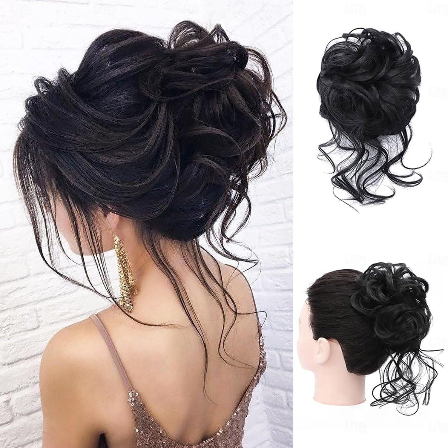 coc dezordonat piesa de par gheare gheare chignon sintetic ciufulit updo cu virici extensii de par coc de par ondulat coc de par artificial scrunchies accesorii de par pentru femei (blond mediu) 2025 - $14.49 –P10