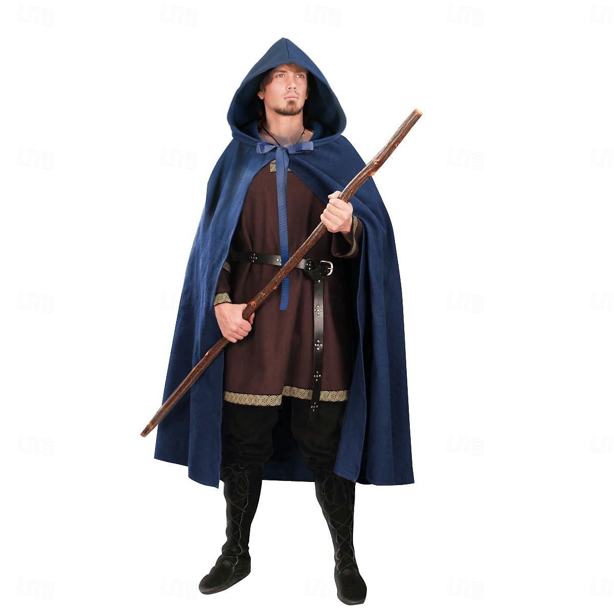 Retro Středověké Renesanční Přehoz Viking Ranger Elfí Lukostřelba Maškarní kostým Pánské Dámské Keltské Viking Fantazie Plesová maškaráda Večírek Dospělí Přehoz 2025 - $35.99 –P3