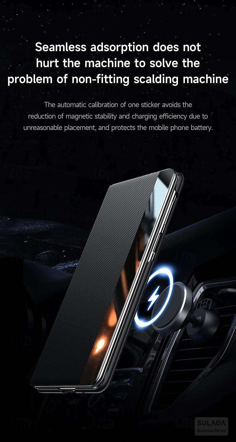 Phone Case For Samsung Galaxy Z Fold 6 Z Fold 5 Z Fold 4 Back Cover Magnetic Support Wireless Charging Card Slot PC 2025 - $30.99 –P8