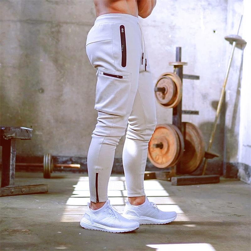Men's Sweatpants Running Pants Track Pants Pocket Drawstring Elastic Waistband Pants / Trousers Outdoor Sports & Outdoor Athletic Fall Soft Marathon Running Workout Tailored Fit Sportswear Activewear 2025 - $23.99 –P5