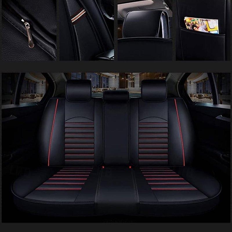 Car Seat Covers Full Set Compatible PU Front and Rear Split Bench 5- Seat Easy to Install Car Seat Covers 2025 - $327.29 –P6