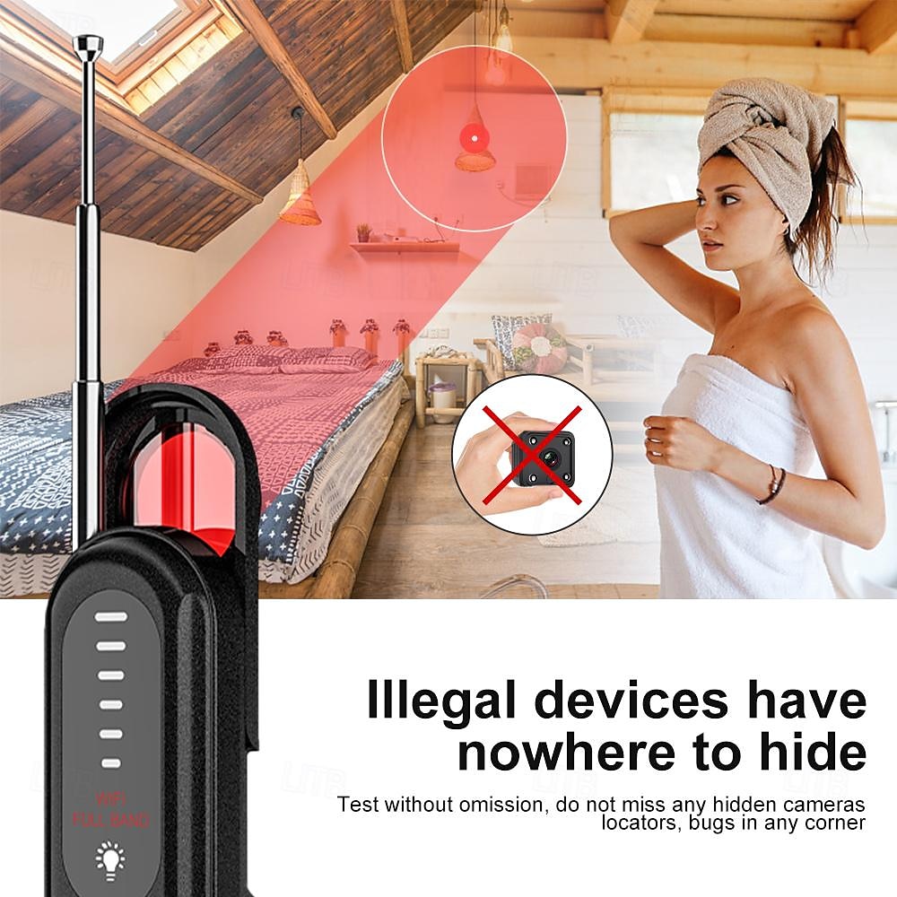 Hidden Camera Detector GPS Tracker Detector Find Wireless Bugging Devices in Cars Bathrooms Offices Hotels 2025 - $39.99 –P7