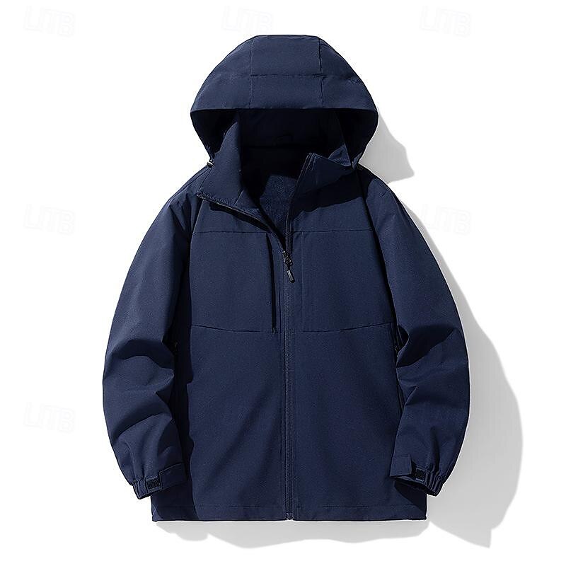 Hombre Chaqueta Softshell Chaqueta para senderismo Al aire libre Resistente al Viento Resistente al Agua Sudadera Chaqueta cortavientos Camping / Senderismo / Espeleología Viaje Negro Verde Ejército 2025 - $39.99 –P7