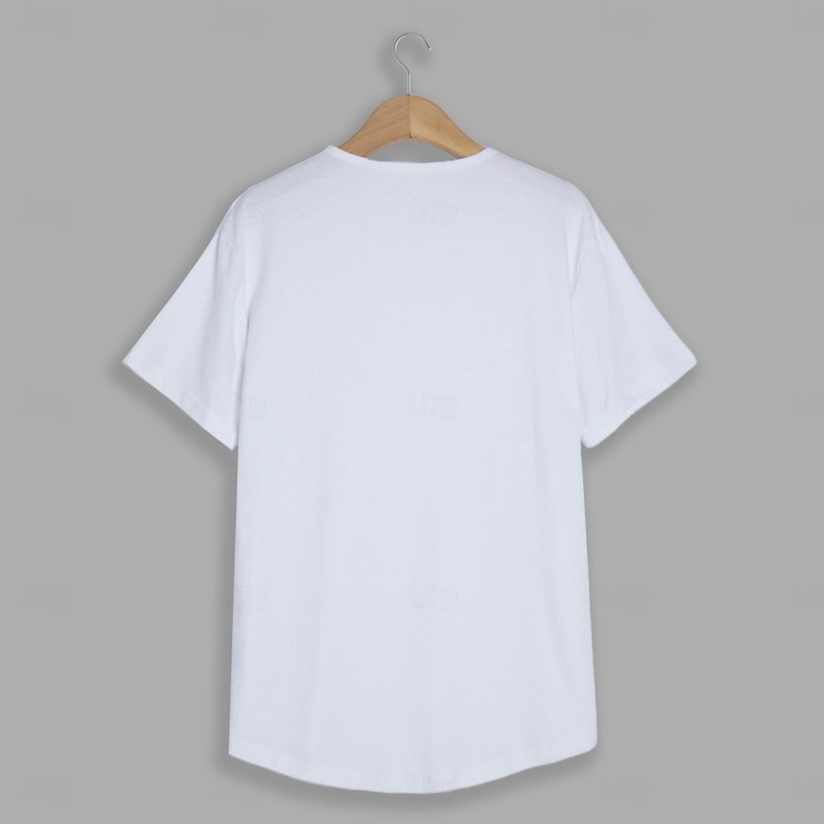 Per uomo Maglietta Manica Corta Scollo a V Estate Semplice Moda Classico Confortevole Streetwear Casuale Sportivo Nero Bianco Rosa Maglietta Top per Uomo del 2025 a $17.99 -P2