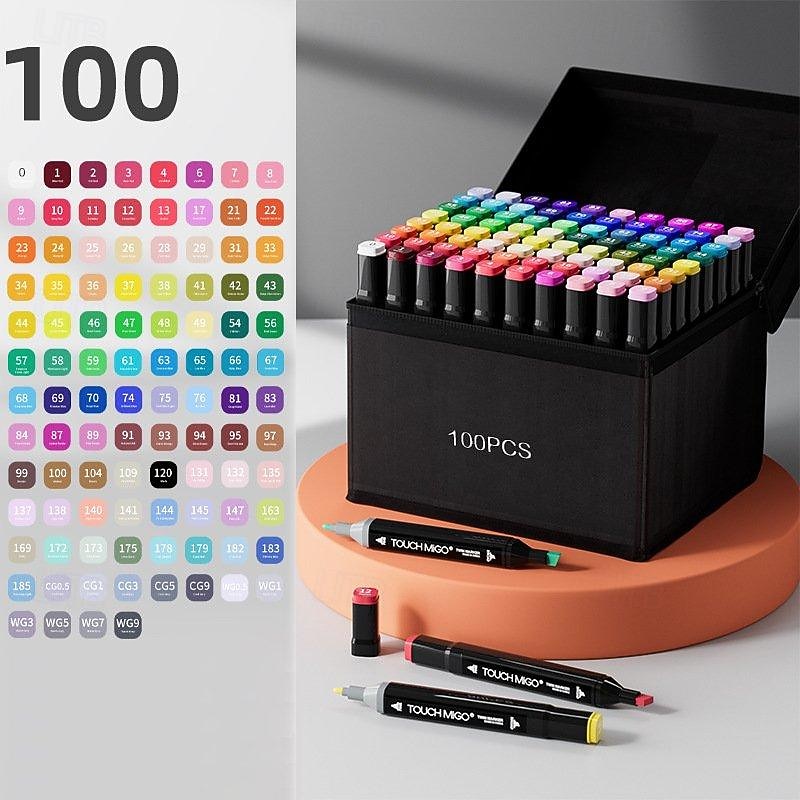 100/120/168 Colors Markers Dual Tips Permanent Art Markers Pen Highlighter Pen Sketch Markers for Painting Sketching Back to School 2025 - $37.99 –P5