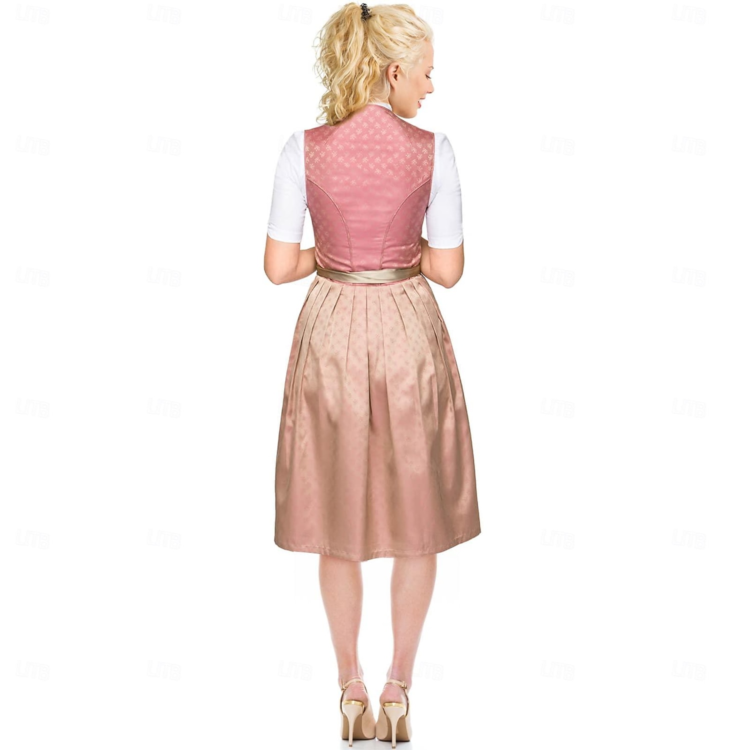 Oktoberfest Outfits Schort Dirndl hulp in de huishouding Duits München Weiden Dames Doek in traditionele stijl 2025 - $68.99 –P9