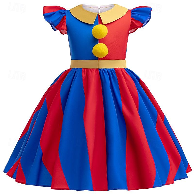 TADC Žolík Klaun Pomni Šaty Kostým cosplay Filmové kostýmy for Dívčí Dětské Karneval Výkon Párty 2025 - $32.99 –P4
