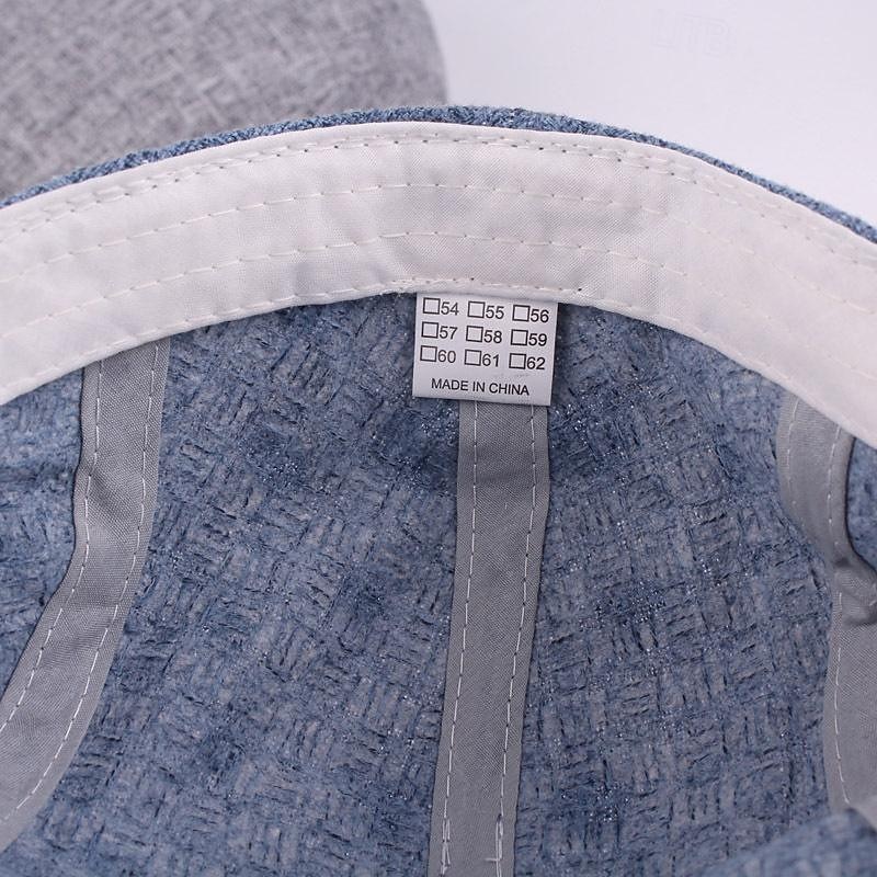 Herren Schiebermütze Ascot-Hut Ballonmütze Schwarz Blau Bauwolle / Leinen Mischung Modisch Brautkleider schlicht Strasse Täglich Glatt Einstellbar Sonnenschutz Atmungsaktiv 2025 - $8.99 –P4