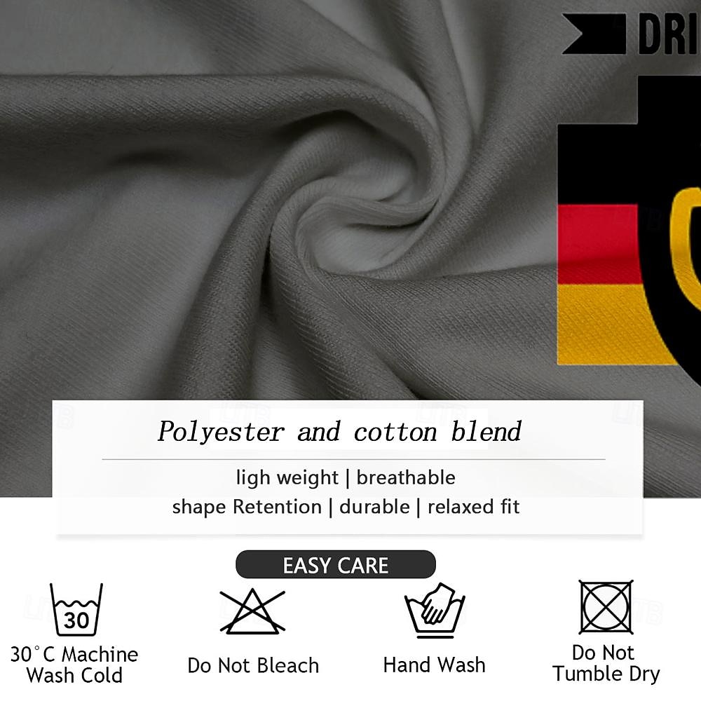 Футболка для мужчин с графикой 'Германская команда по питью' короткий рукав 2026 - kr.171 –P4