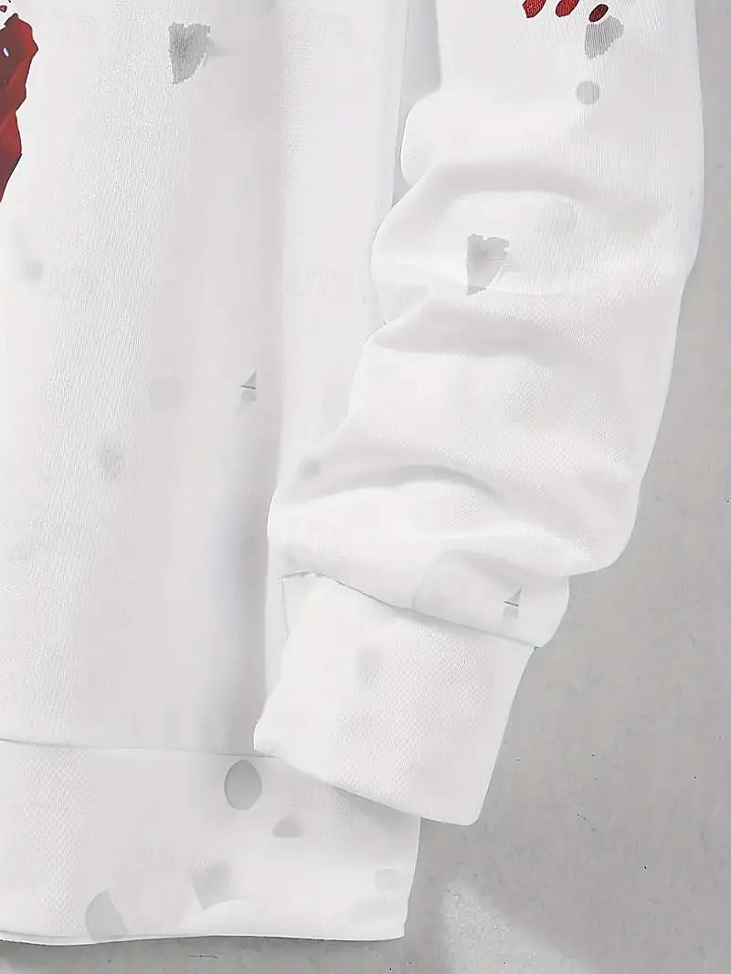 Víspera de Todos los Santos Sudadera Sangriento Bolsillo delantero Gráfico Para Pareja Hombre Mujer Adulto Víspera de Todos los Santos Carnaval Mascarada Impresión 3D Víspera de Todos los Santos 2025 - $23.99 –P5