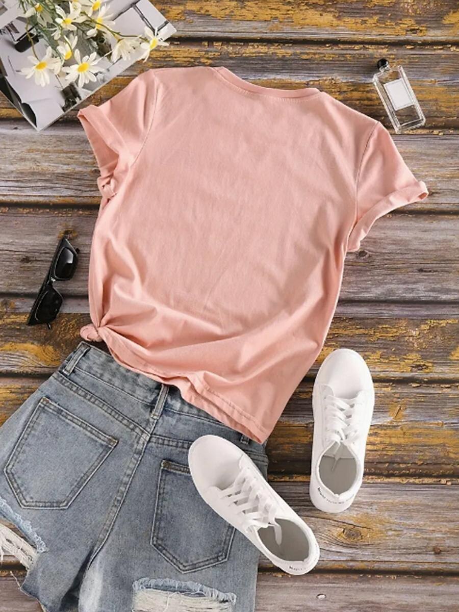 T-shirt femme 100% coton hibou quotidien décontracté manches courtes noir été de 2025 ? $19.99 –P2