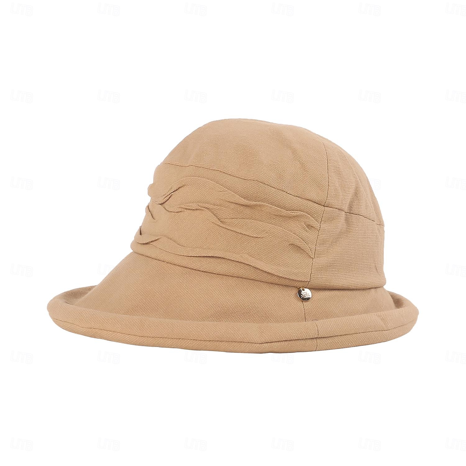 cappelli cappello a secchiello in cotone cappello floscio cappello da sole casual vacanza semplice classico con copricapo con giunture di colore puro del 2025 a $24.99 –P16