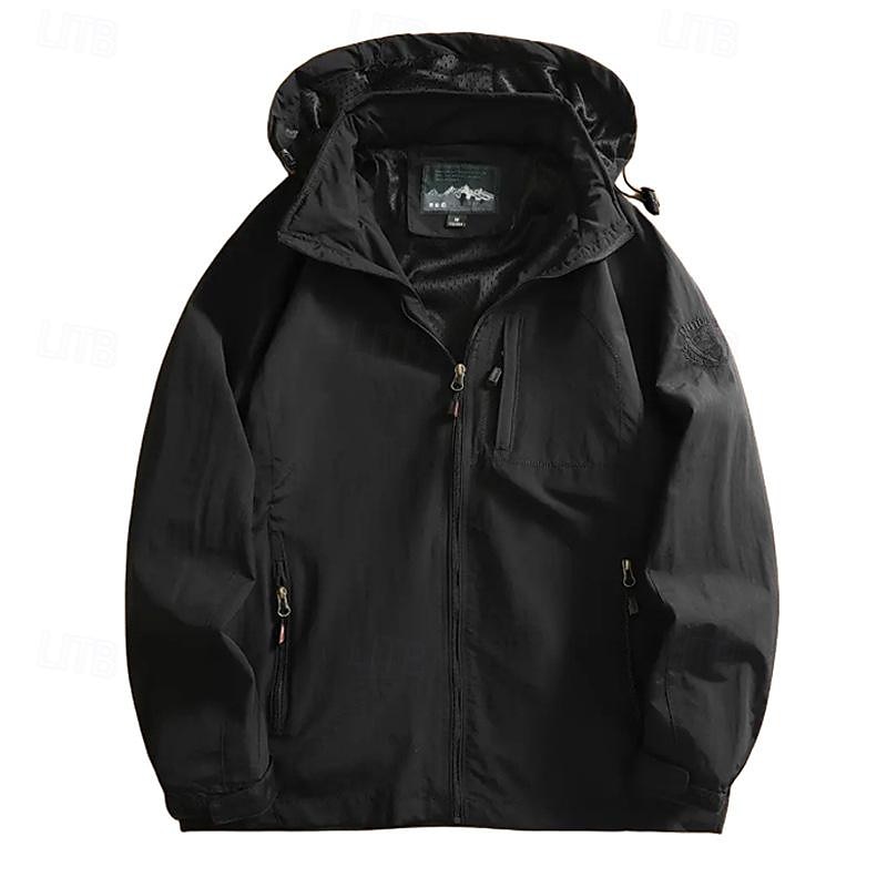 Per uomo Giacca Softshell Giubbino da escursione All'aperto Color Block Antivento Resistente all'acqua Felpa con cappuccio Giacca a vento Campeggio / Escursionismo / Speleologia Viaggi Nero Verde del 2025 a $31.99 –P5