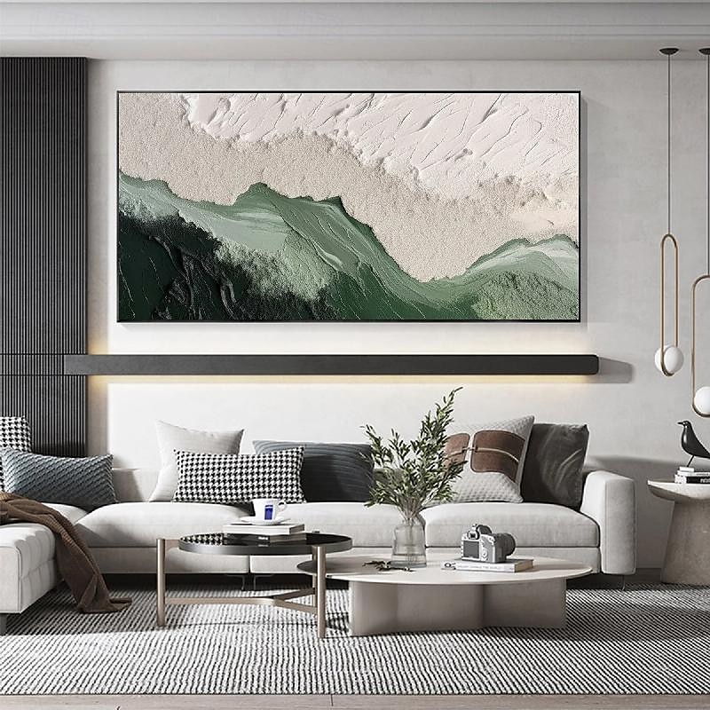 beige brun 3d målning handgjord brun wabi sabi konstverk oljemålning handmålad texturerad oljemålning beige oljemålning brun abstrakt canvas konst modern horisontell dekor konst 2025 - $83.99 –P9