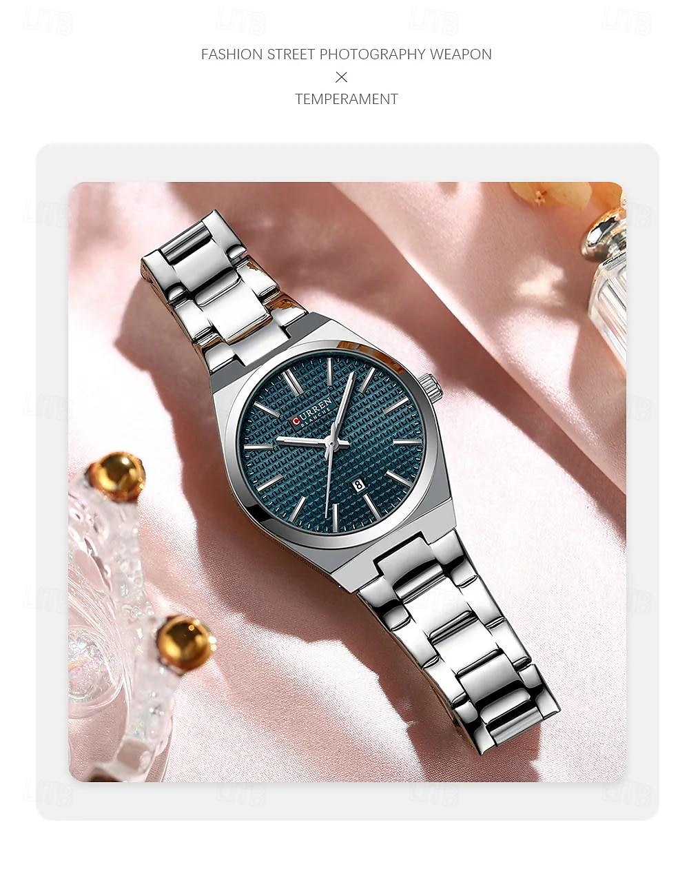 aktuális divat női karóra felső márka luxus női karóra elegáns rozsdamentes acél karkötő klasszikus női óra ajándék 8439 2025 - $27.99 –P5