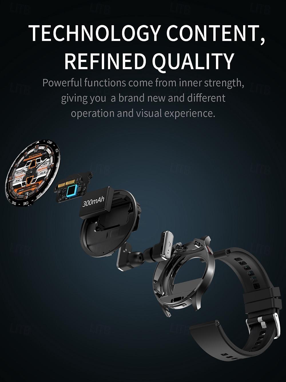 696 T97 Smart Watch 1.39 inch Smart Band Fitness Bracelet Bluetooth Pedometer Call Reminder Sleep Tracker Compatible with Android iOS Men Hands-Free Calls Message Reminder Watches with Earbuds IP 67 2025 - $83.99 –P9