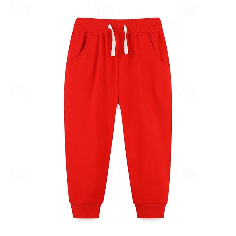 Boys 3D Solid Color Pants Sweatpants Spring Fall Active Basic Kids 4 years+ Outdoor Sport Casual Regular Fit 2026 - $14.49 –P5