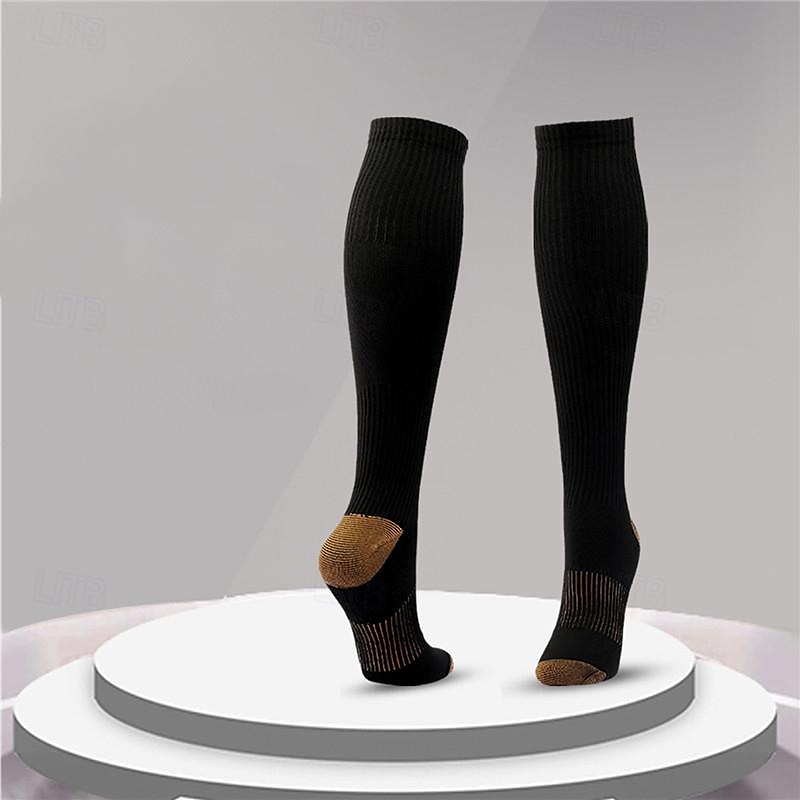 Calcetines de compresión Calcetines Deportivos Calcetines para correr 1 Par Básico Hombre Calcetines A prueba de resbalones Transpirable Reductor del Sudor Cómodo Entrenamiento de gimnasio Baloncesto 2025 - $9.99 –P5