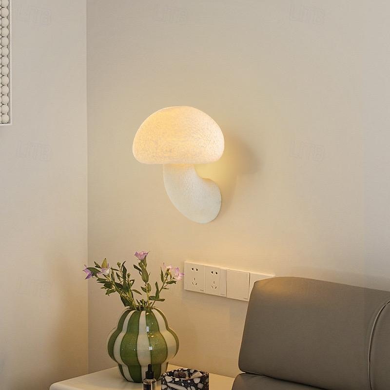 led nástěnné svítidlo houbové minimalistické nástěnné svítidlo svítidlo vnitřní osvětlení pro obývací pokoj ložnice teplá bílá 110-240v 2025 - $132.99 –P7