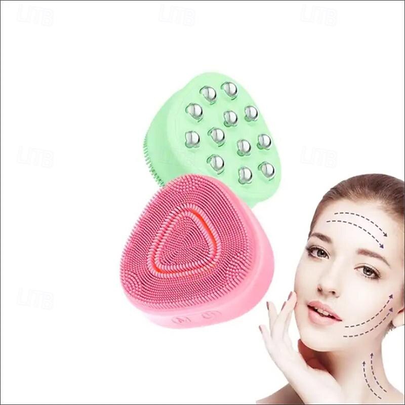 detergente viso elettrico con vibrazione ad alta frequenza per massaggio con sfera in silicone del 2025 a $26.99 –P4