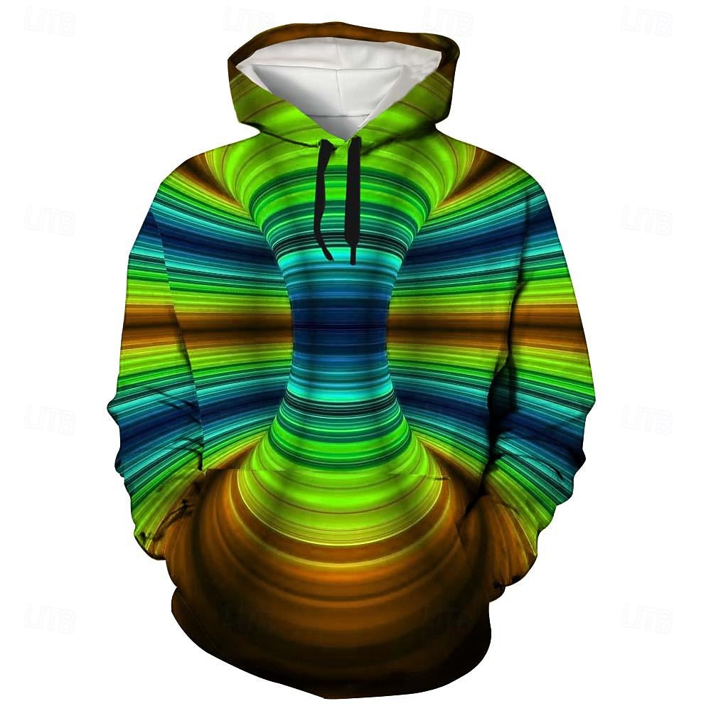 Per uomo Grafico Felpa con Cappuccio Felpe con cappuccio Felpa Cool Manica Lunga Con Cappuccio Viola scuro / Viola chiaro Rosso verde Autunno Inverno progettista del 2025 a $31.99 –P6