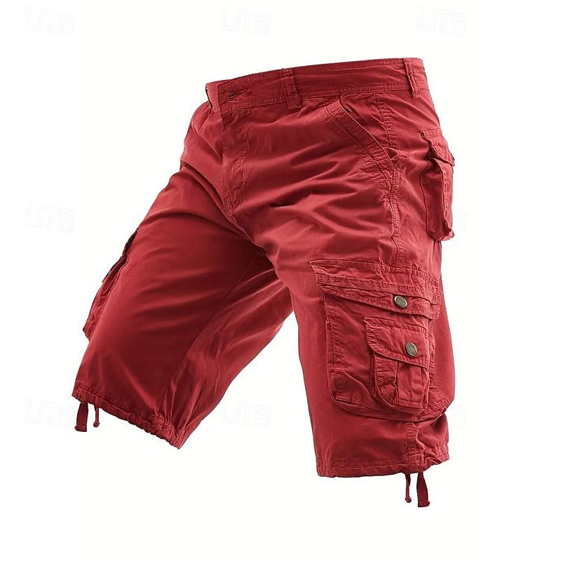 Homens Shorts táticos Capri Cargo Shorts Bermuda Cargo Calção Shorts de Trilha Botões Bolso multi Tecido Vestível Comprimento da panturrilha Ao ar livre Diário Acampar e Caminhar Moda Clássico Preto de 2025 por $31.99 –P16