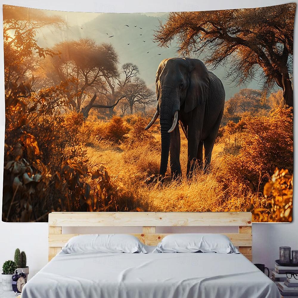 African Safari Wild Animals Hanging Tapestry Wall Art Large Tapestry Mural Decor Photograph Backdrop Blanket Curtain Home Bedroom Living Room Decoration 2026 - $20.99 –P13