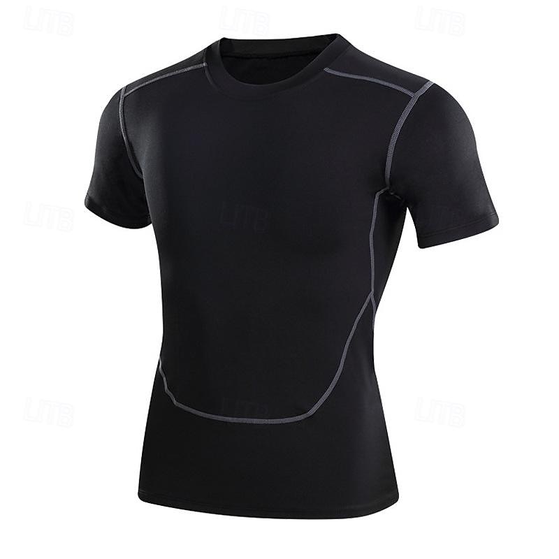 Hombre Bloque de color Camiseta Compresión Camisa atlética Camisa de gimnasia Camisa de fitness Verano Manga Corta Casual Ropa Deportiva Secado rápido Suave Transpirable Entrenamiento de gimnasio 2026 - $12.99 –P7