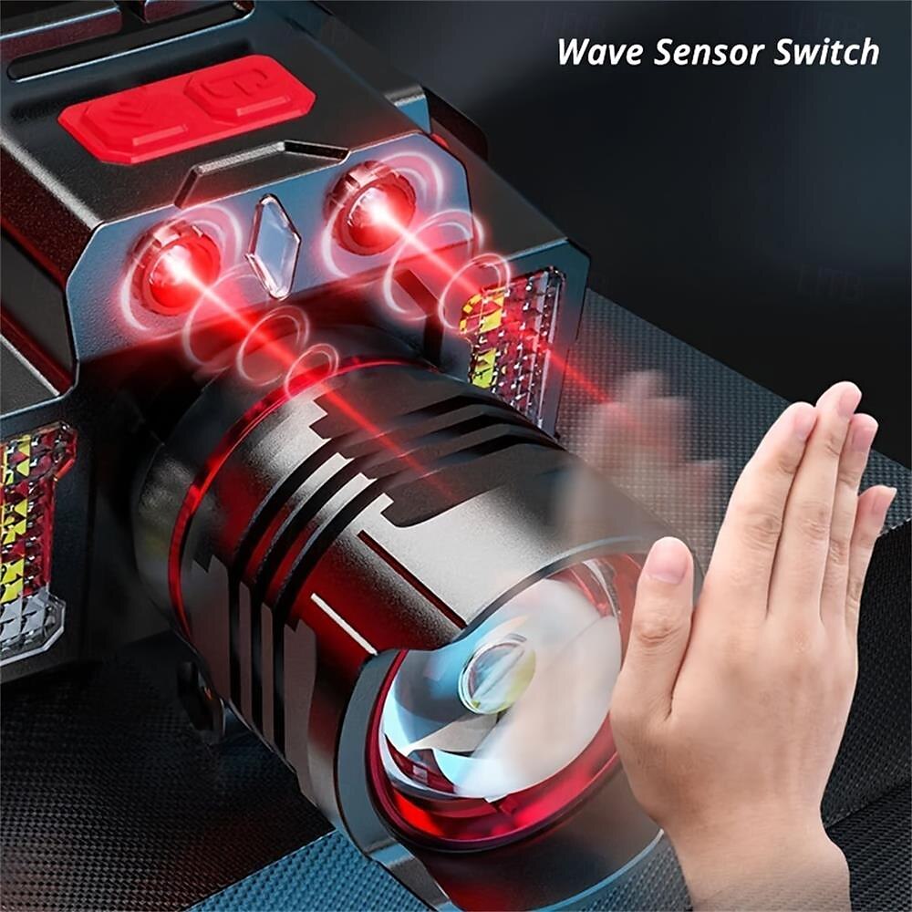 Portable USB Rechargeable Sensor Headlamp - Super Bright Waterproof Zoom Fishing Torch Head Light for Outdoor Camping Light 2025 - $24.99 –P3