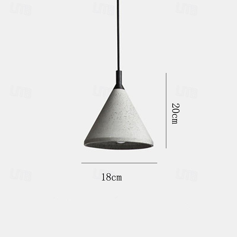 Industrial Cement Pendant Light Retro Loft Ceiling Hanging Lamp Dining Room Aisle Coffee Bar Kitchen Island Pendant Lamps E27 Grey Lamp Fixture Height Adjustable 2025 - $109.99 –P6