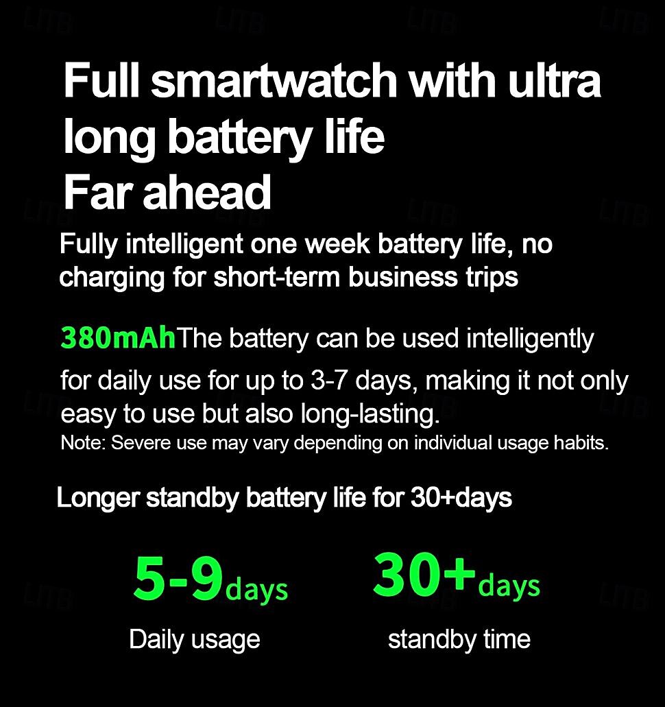 iMosi ET280 Smart Watch 2.04 inch Smartwatch Fitness Running Watch Bluetooth ECG+PPG Temperature Monitoring Pedometer Compatible with Android iOS Women Men Hands-Free Calls Waterproof Media Control 2025 - $74.99 –P17