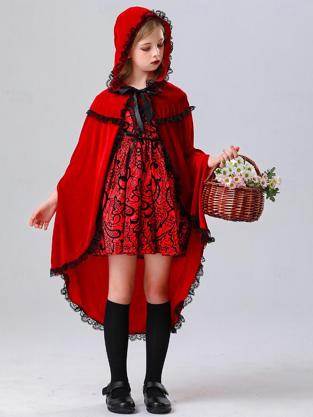 Filmové a TV kostýmy Červená Karkulka Šaty Cosplay kostým Dětské Dívčí Filmové a TV kostýmy Cosplay Lolita Párty Festival Vánoce Plesová maškaráda Mardi Gras Jednoduchý karnevalový kostým 2025 - $45.99 –P7
