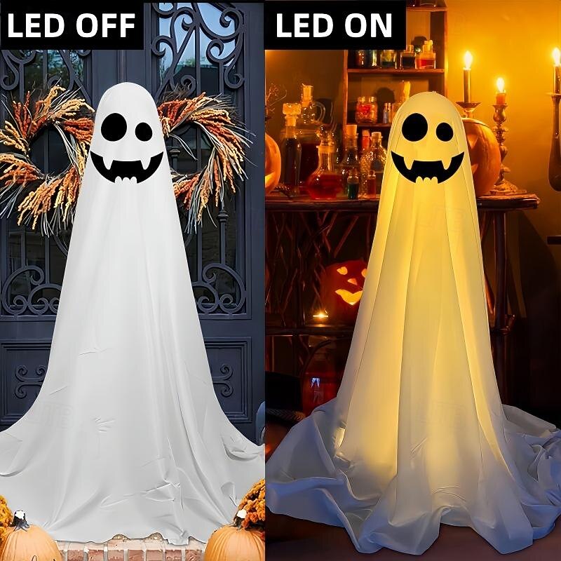 Halloween Decorations Lighted Ghosts Outdoor Decoration Lights Yard Halloween Standing Ghost Lights Battery Operated Porch for Patio Spooky Atmosphere Decorations 1pc 2026 - $30.99 –P4
