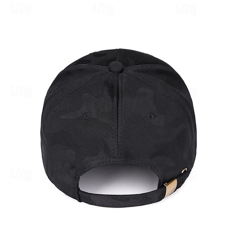 Herren Cap Basecap Sonnenhut Kappe Schwarz Weiß Polyester Modisch Brautkleider schlicht Strasse Täglich camuflaje Glatt Einstellbar Sonnenschutz Atmungsaktiv 2025 - $10.49 –P6