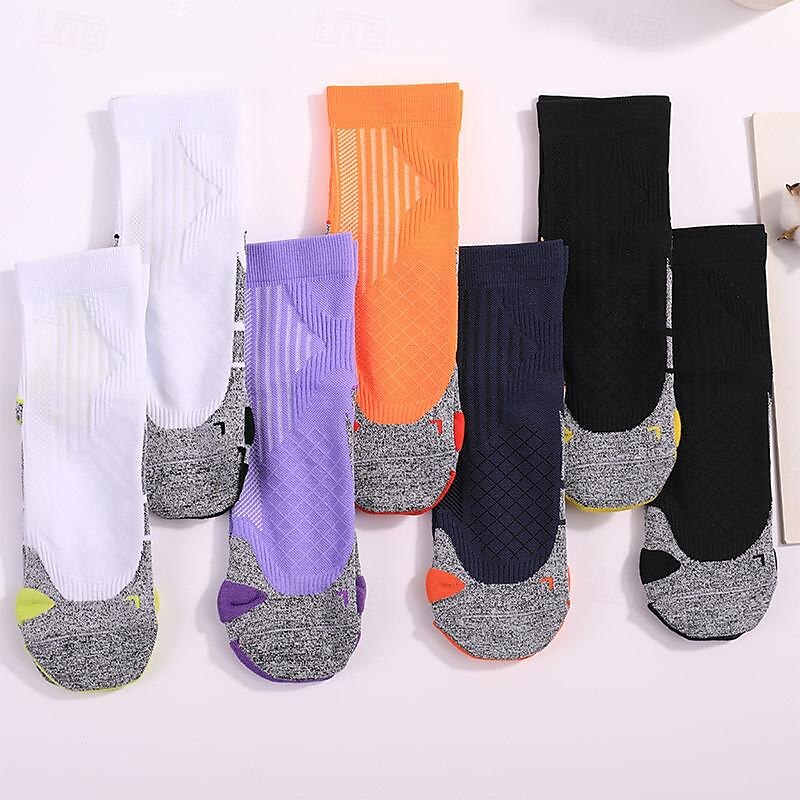 Calcetines Deportivos Calcetines para correr Calcetines de agarre 1 Par Bloque de Color Hombre Calcetines A prueba de resbalones Transpirable Reductor del Sudor Cómodo Entrenamiento de gimnasio 2025 - $9.19 –P9