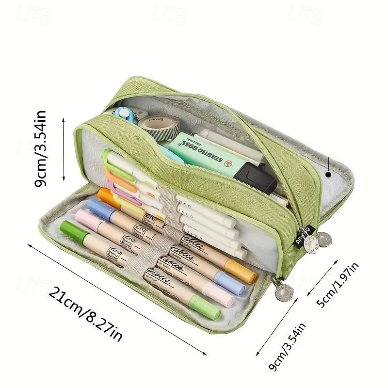 eenvoudige etui met grote capaciteit etui multifunctionele etui voor middelbare scholieren en middelbare scholieren 2025 - $17.99 –P12