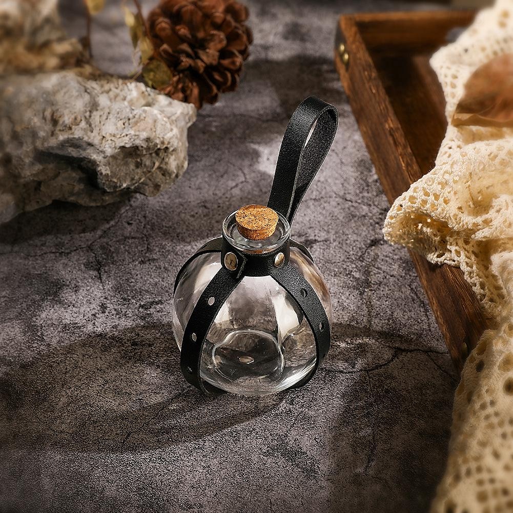 Dark Magic Potion Bottle - Wizard Potions Glass Holder with Cork Stopper and Faux Leather Harness with Holster Loop 2025 - $11.99 –P6