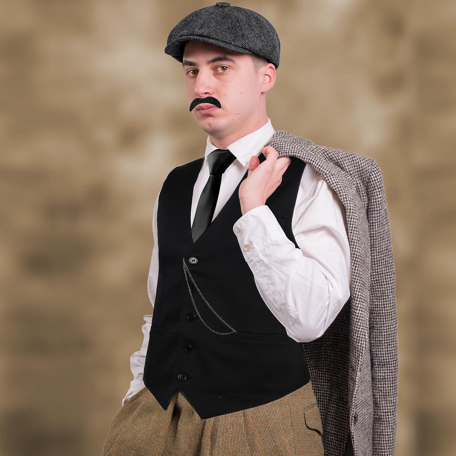 Retrò Vintage Anni Ruggenti Anni 1920 Abiti Gilet Cappello Panama Il grande Gatsby Charleston Gentiluomo Moda Per uomo Natale Halloween Carnevale Balli di fine anno Addio al Nubilato Festival Adulti del 2025 a $41.99 –P5