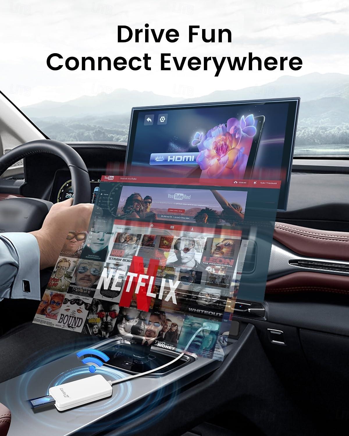 Carlinkit HD2CP-OVA-WH 3.5 inch Wireless Carplay Alimentează și pornește pentru 2025 - $87.99 –P4