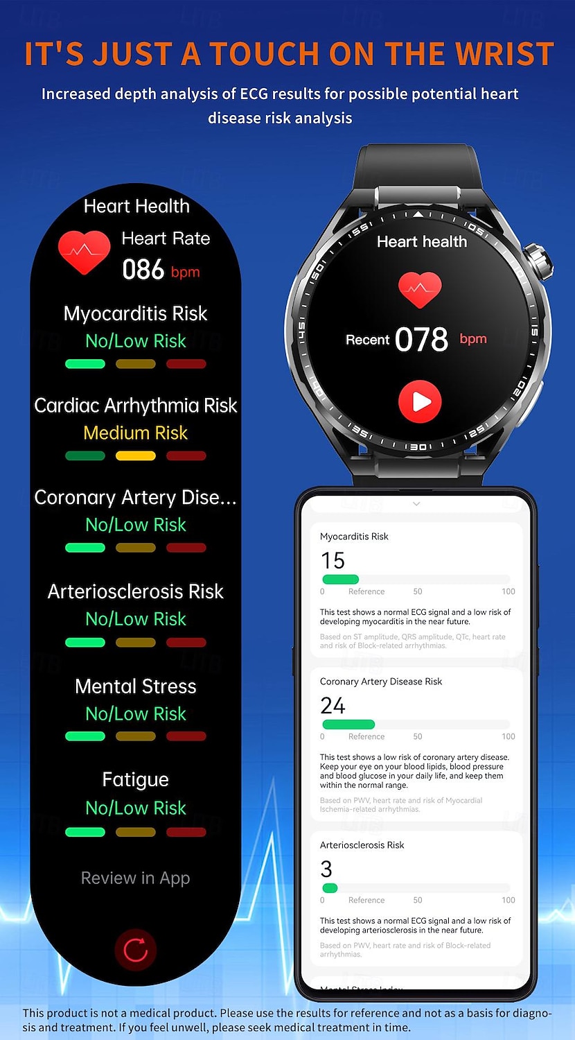 696 F200 Smart Watch 1.55 inch Smart Band Fitness Bracelet Bluetooth Pedometer Call Reminder Sleep Tracker Compatible with Samsung Men Hands-Free Calls Message Reminder IP 67 46mm Watch Case 2025 - $81.99 –P5
