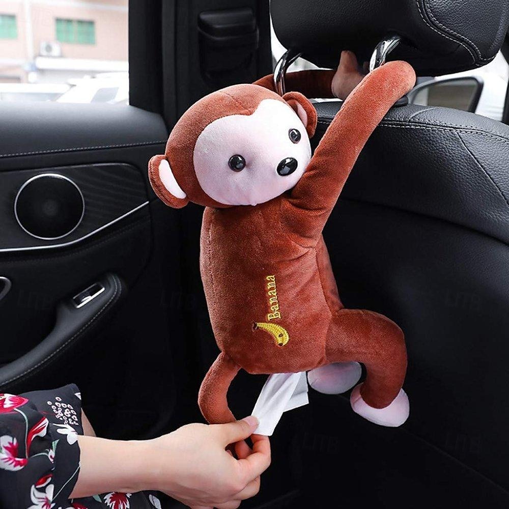 Monkey Butt Tissue Holder Car Tissue Box Anime Cartoon Paper Napkin Tissue Box Animal Tissue Napkin Paper Box Paper Towels Storage Holder for Car 2025 - $15.99 –P1