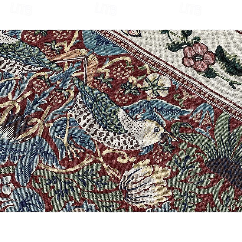 jacquard vevd billedvev gobelin aubusson veggheng jordbærtyv begian veggteppe vevstol bomullsvev stue soverom dekorasjon (uten pinne og dusker) 2025 - $121.99 –P1