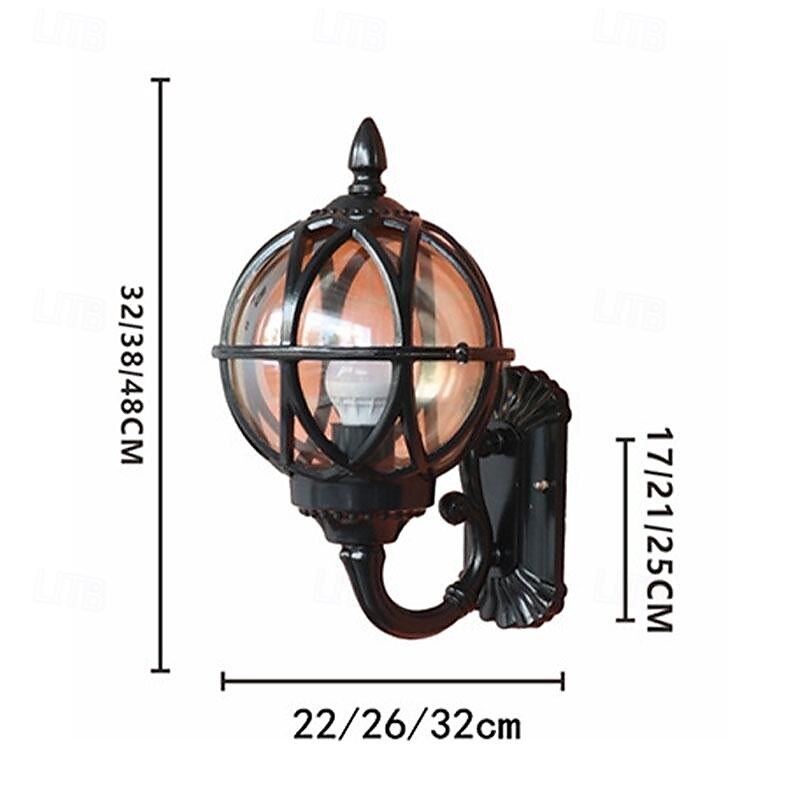 Liruxun illuminazione esterna sferica lampade da parete per esterni luci a pilastro lampada a testa a colonna luce paesaggistica lampada a pilastro da giardino impermeabile a led del 2025 a $132.99 –P1