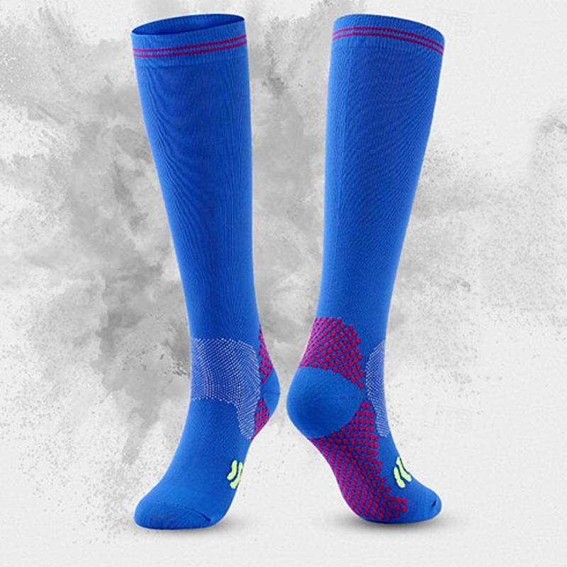 Calcetines de compresión Calcetines Deportivos Calcetines para correr 1 Par Bloque de Color Hombre Calcetines de tubo A prueba de resbalones Transpirable Reductor del Sudor Cómodo Entrenamiento de 2025 - $7.99 –P7